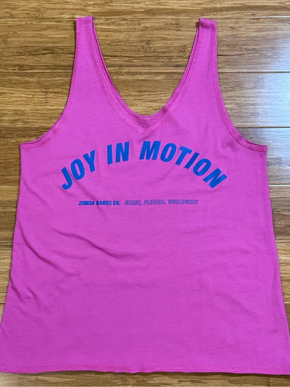Zumba Fitness Joy In Motion Pink Tank Top Size XS